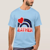 T-SHIRT DRAPEAU EN CUIR (Devant)