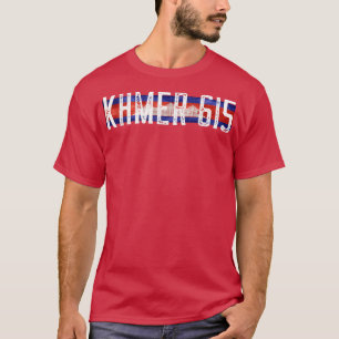 T-shirt Drapeau en détresse Khmer 615 - Application Nashvi