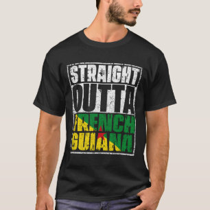T-shirt Drapeau En Plein Air De Guyane Française
