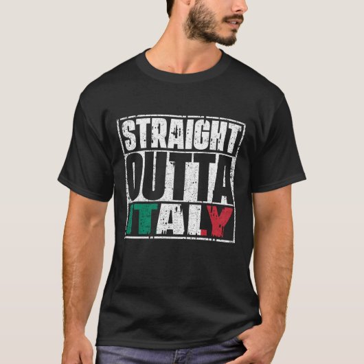 T-shirt Drapeau En Plein Air Italie (Devant)