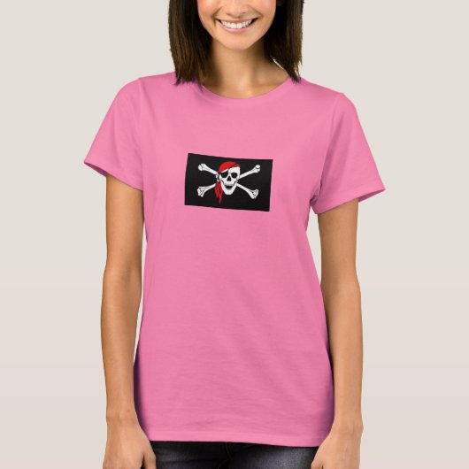 T-shirt Drapeau en verre Pirate (Devant)