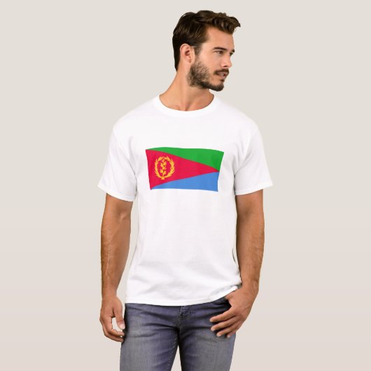 T-shirt Drapeau Érythrée (Devant entier)