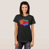 T-shirt Drapeau Érythrée Grunge Pays Drapeau Érythrée (Devant entier)