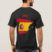 T-shirt drapeau espagne (Dos)