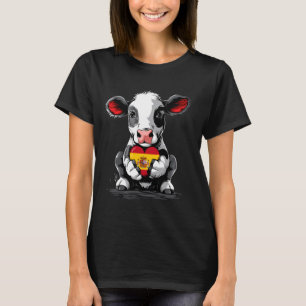 T-shirt Drapeau Espagne Vache Mignonne Fierté Espagnole Es