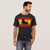 T-shirt Drapeau Espagnol Avec Bull (Devant entier)