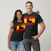 T-shirt Drapeau Espagnol Avec Bull (Unisexe)