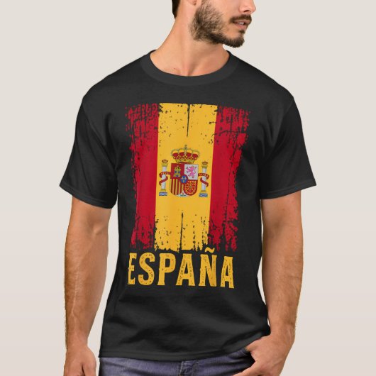 T-shirt Drapeau espagnol d'Espagne (Devant)