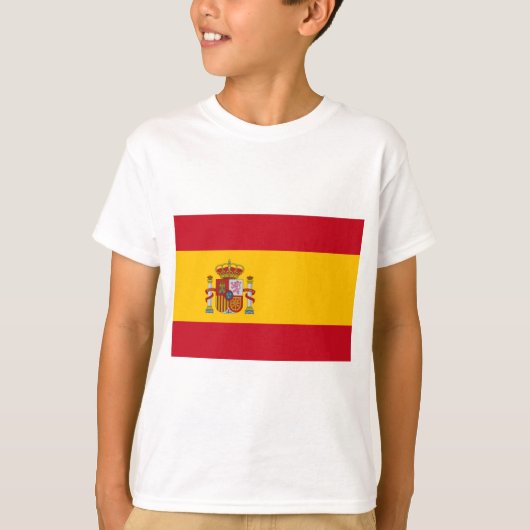 T-shirt Drapeau espagnol (Espagne) (Devant)