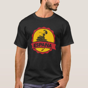 T-shirt Drapeau espagnol Espana Espagne Badge flamenco