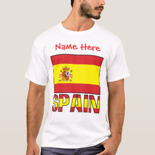 T-shirt Drapeau espagnol personnalisé héritage pour hommes