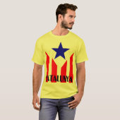 T-shirt Drapeau Estelada Catalanne (Devant entier)
