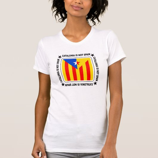 T-shirt Drapeau Estelada Catalanne (Devant)