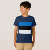 T-shirt Drapeau estonien (Devant entier)