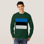 T-shirt Drapeau estonien (Devant entier)