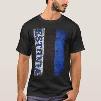 T-shirt Drapeau Estonien Cadeau Femmes Hommes Enfants Esto