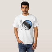 T-shirt Drapeau estonien de sourire (Devant entier)
