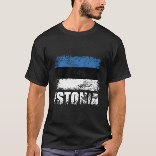 T-shirt Drapeau estonien Doudou estonien pour Noël (Devant)