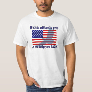 T-shirt Drapeau et Aigle Patriot - Drapeau USA