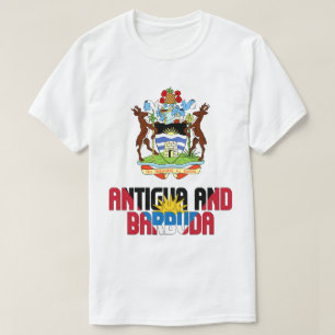 T-shirt Drapeau et armoiries d'Antigua-et-Barbuda