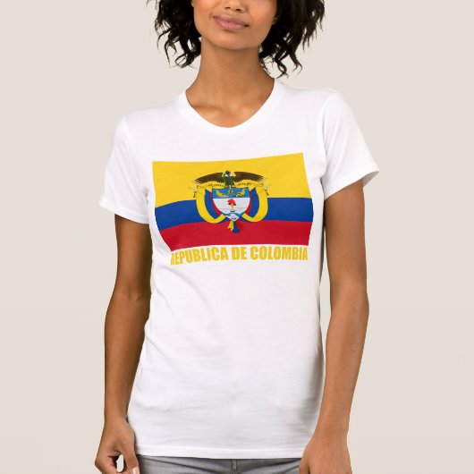 T-shirt Drapeau et armoiries de Colombie (Devant)