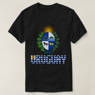 T-shirt Drapeau et Armoiries de l'Uruguay Patriotique