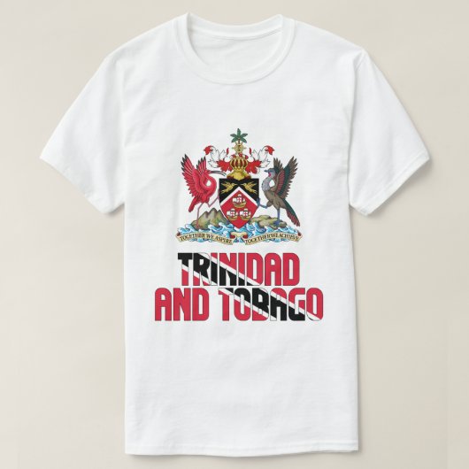 T-shirt Drapeau et armoiries de Trinité-et-Tobago (Design devant)