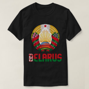 T-shirt Drapeau et Armoiries Patriotiques de la Biélorussi