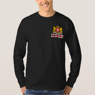 T-shirt Drapeau et blason de Géorgie Patriotique