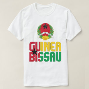T-shirt Drapeau et blason de Guinée-Bissau Patriotique