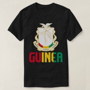 T-shirt Drapeau et blason de Guinée Patriotique