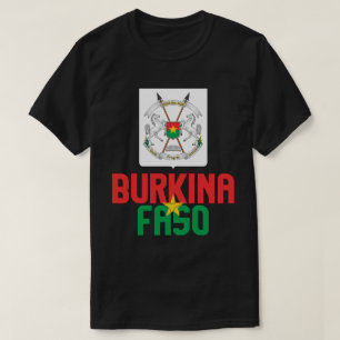 T-shirt Drapeau et blason du Burkina Faso Patriotique