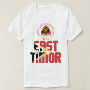 T-shirt Drapeau et blason du Timor oriental Patriotique