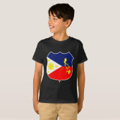 T-shirt Drapeau et carte (Devant entier)