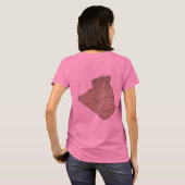 T-Shirt Drapeau et Carte d'Algérie (Dos entier)