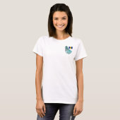 T-shirt Drapeau et carte de la Barbade (Devant entier)