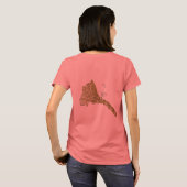T-Shirt Drapeau et Carte de l'Érythrée (Dos entier)