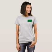 T-Shirt drapeau et carte de Libye dk (Devant entier)