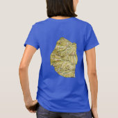 T-Shirt Drapeau et Carte d'Eswatini (Dos)