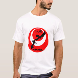 T-shirt Drapeau et carte d'Okinawa