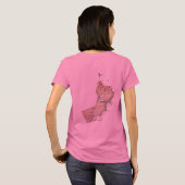 T-Shirt Drapeau et Carte d'Oman (Dos entier)