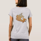 T-Shirt Drapeau et Carte du Canada (Dos)