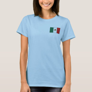 T-Shirt Drapeau et Carte du Mexique