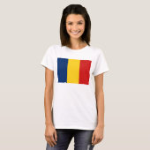 T-Shirt Drapeau et Carte du Tchad (Devant entier)
