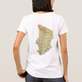T-Shirt Drapeau et Carte du Tchad (Dos)