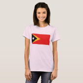 T-Shirt Drapeau et carte du Timor oriental (Devant entier)