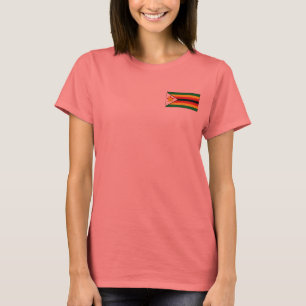 T-Shirt Drapeau et Carte du Zimbabwe