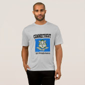 T-shirt Drapeau et devise du Connecticut (Devant entier)