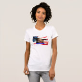 T-shirt Drapeau et Eagle d'Obama (Devant entier)