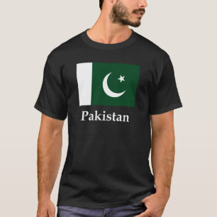 T-shirt Drapeau et nom du Pakistan